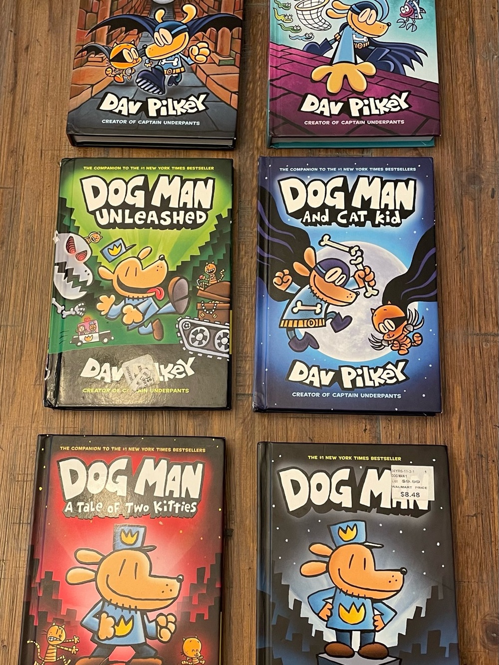 Dog Man Hardcover Book Set - Blue, Green, Red Covers